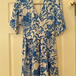 Lilly Pulitzer blue short sleeve short dress